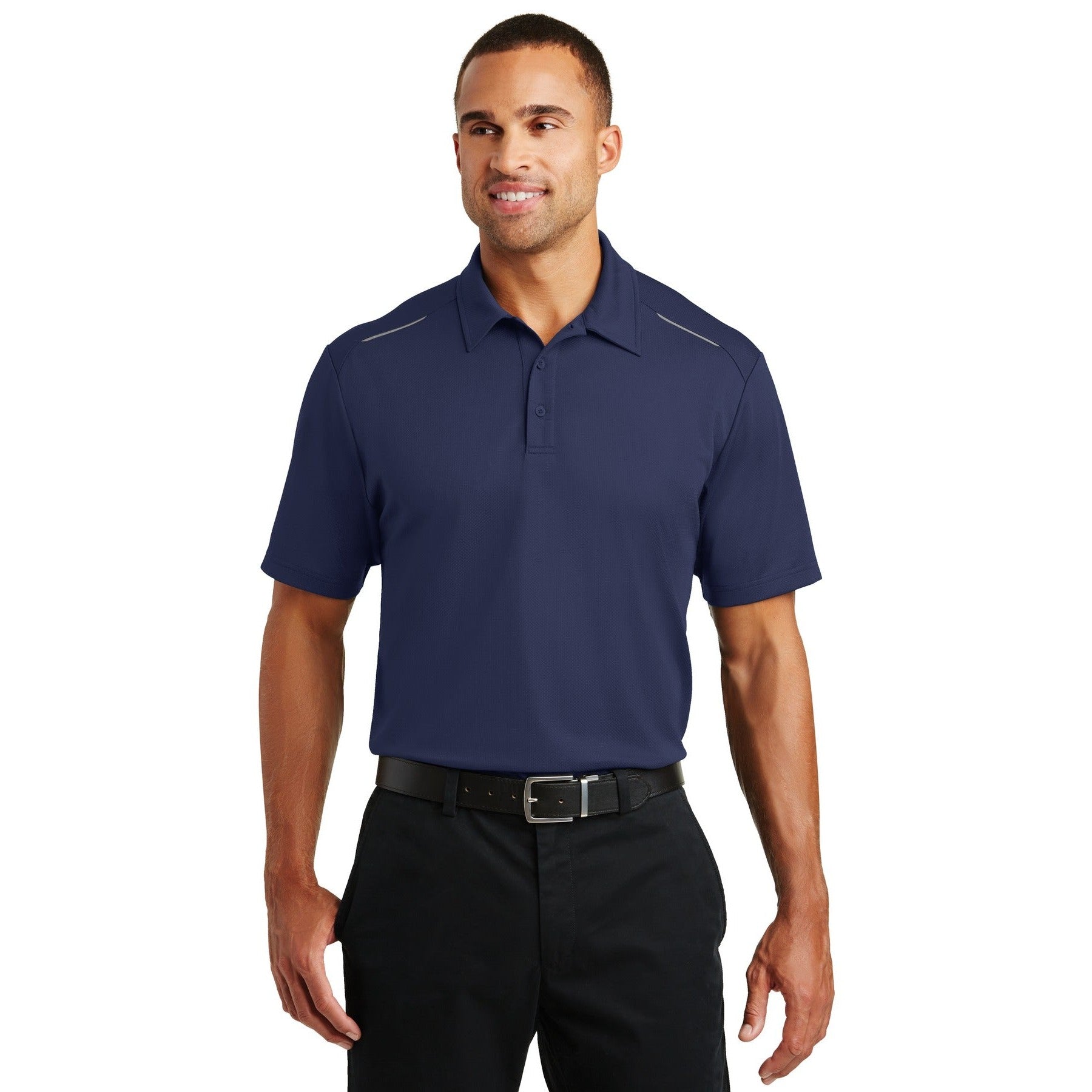 Port Authority-Port Authority® Pinpoint Mesh Polo. K580-MedTech-3